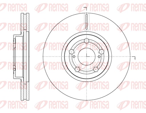 Disque de frein REMSA 6701.10