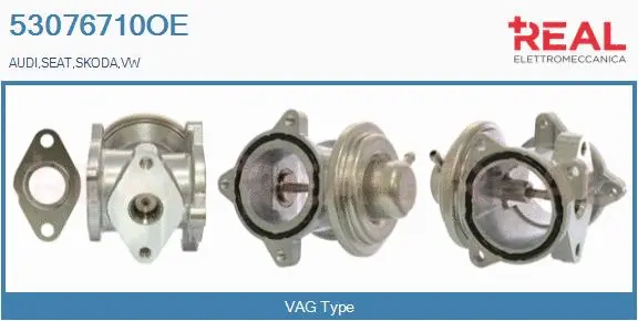 Vanne EGR REAL 53076710OE