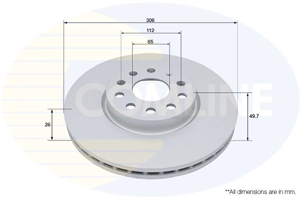 Disque de frein COMLINE ADC5105V