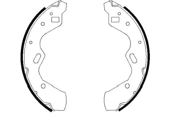 Jeu de mâchoires de frein KAVO PARTS KBS-5412