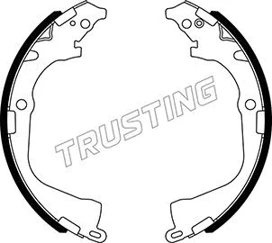 Jeu de mâchoires de frein TRUSTING 124.290