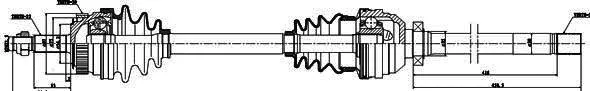 Arbre de transmission MDR GSP-250171