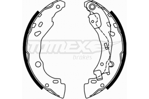 Jeu de mâchoires de frein TOMEX Brakes TX 21-77