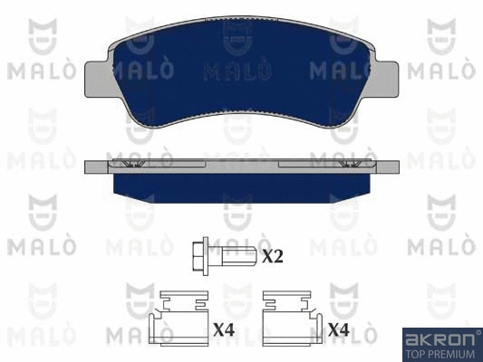 Kit de plaquettes de frein, frein à disque AKRON-MALÒ 1050396