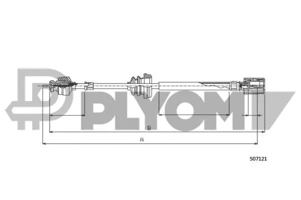 Câble flexible de commande de compteur PLYOM P760929