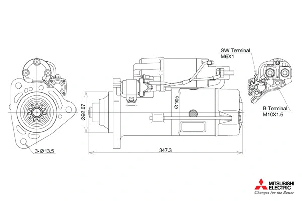 Démarreur KUTNAK AUTOMOTIVE 723553/M