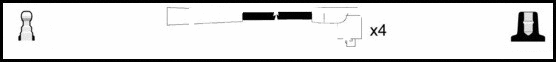 Kit de câbles d'allumage LEMARK HOES241