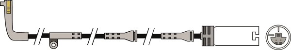 Contact d'avertissement, usure des plaquettes de frein ABTEX AWL200