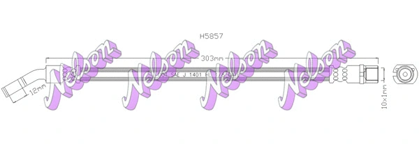 Flexible de frein KAWE H5857