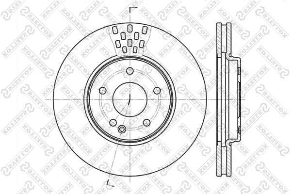 Disque de frein STELLOX 6020-3332V-SX