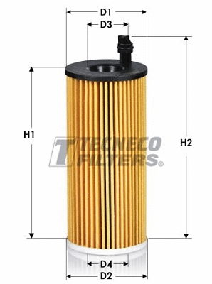 Filtre à huile TECNECO FILTERS OL2160E
