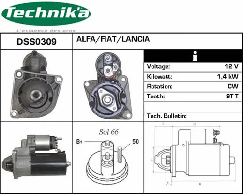 Démarreur Technika DSS0309