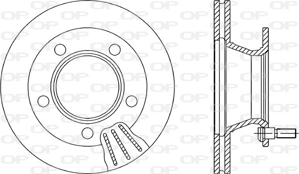 Disque de frein OPEN PARTS BDR2004.20