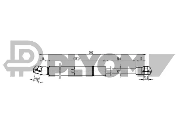 Vérin, capot-moteur PLYOM P773458