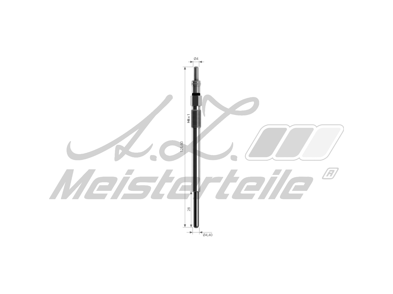 Bougie de préchauffage A.Z. Meisterteile AZMT-49-040-1049