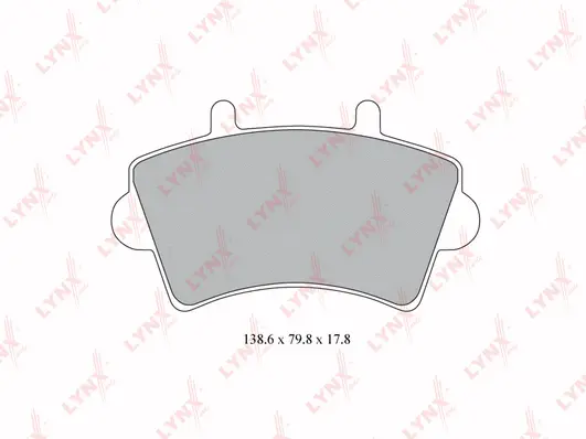 Kit de plaquettes de frein, frein à disque LYNXAUTO BD-5921