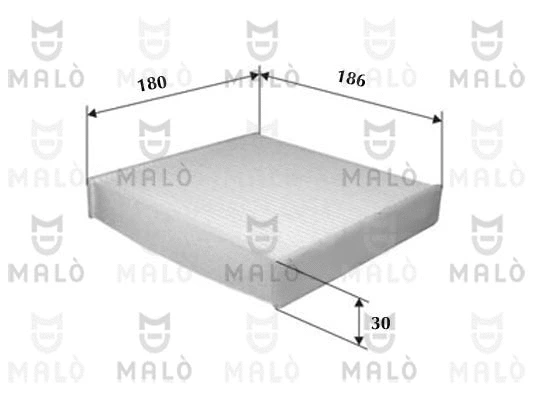 Filtre, air de l'habitacle AKRON-MALÒ 1531441