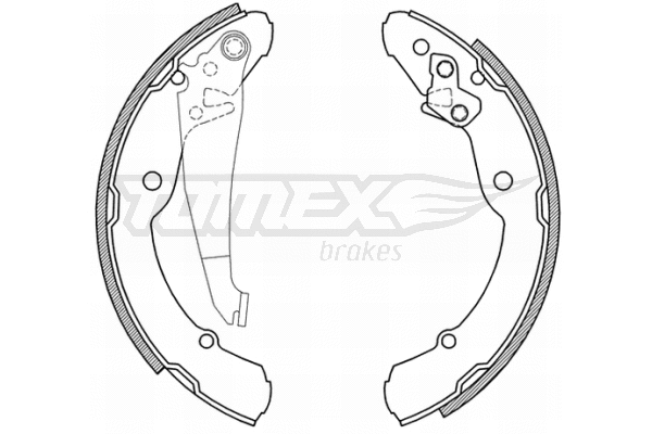 Jeu de mâchoires de frein TOMEX Brakes TX 21-04