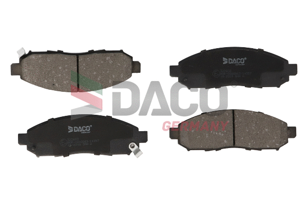 Kit de plaquettes de frein, frein à disque DACO Germany 322603