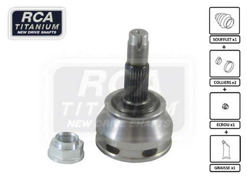 Jeu de joints, arbre de transmission RCA FRANCE FI06