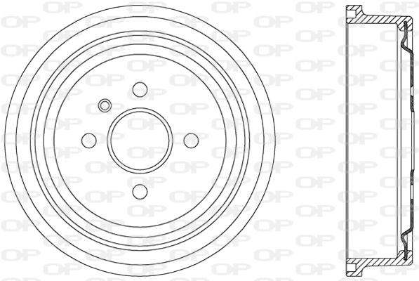 Tambour de frein OPEN PARTS BAD9037.20