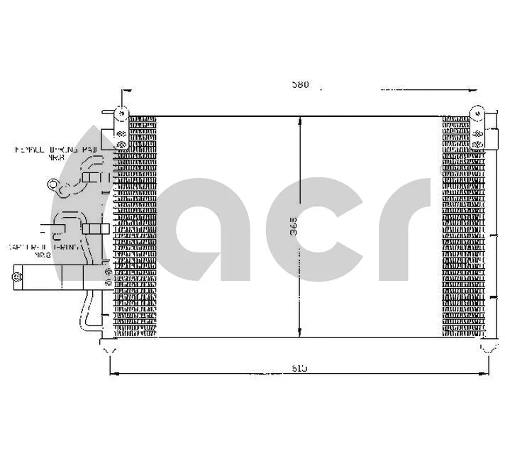 Condenseur, climatisation ACR 300385