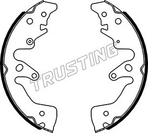 Jeu de mâchoires de frein TRUSTING 110.340