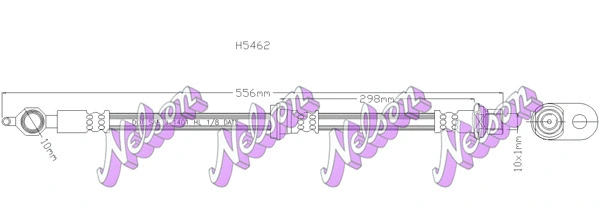 Flexible de frein KAWE H5462