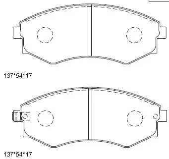 Kit de plaquettes de frein, frein à disque ASIMCO KD9713
