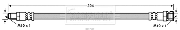 Flexible de frein BORG & BECK BBH7559