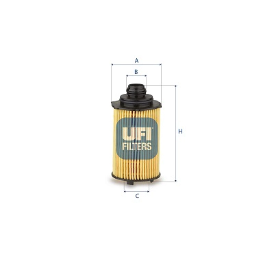 Filtre à huile UFI 25.276.00