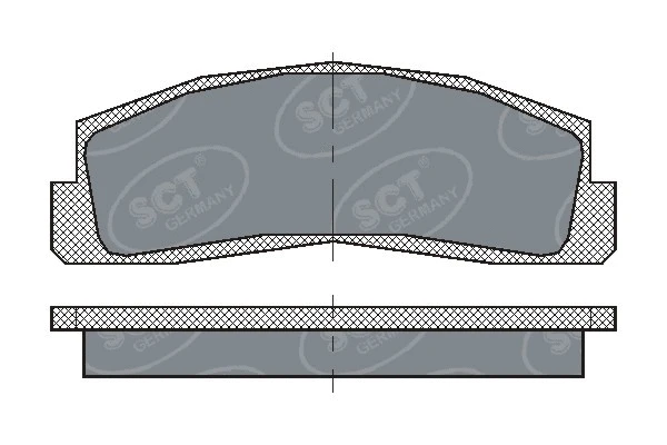 Kit de plaquettes de frein, frein à disque SCT - MANNOL SP 179 PR