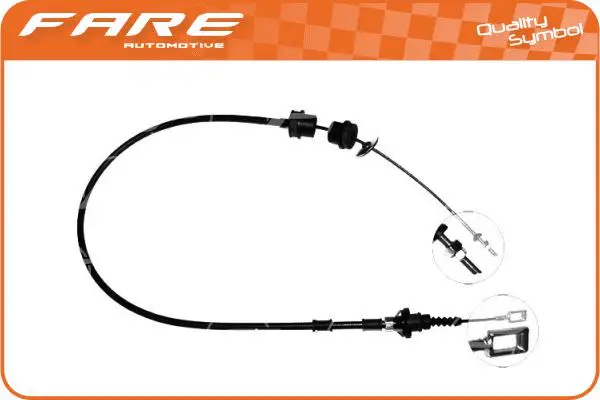 Tirette à câble, commande d'embrayage FARE-CO 24292