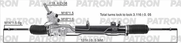 Crémaillère de direction PATRON PSG1030