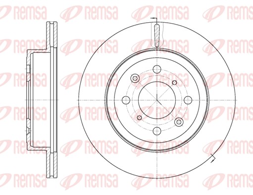 Disque de frein REMSA 61038.10