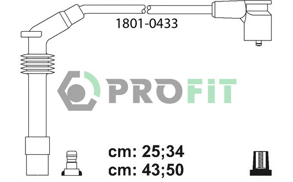 Kit de câbles d'allumage PROFIT 1801-0433