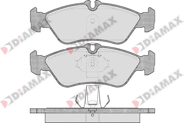 Kit de plaquettes de frein, frein à disque DIAMAX N09097