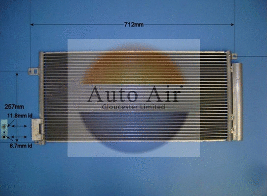 Condenseur, climatisation AUTO AIR GLOUCESTER 16-1066