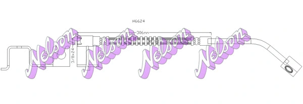Flexible de frein KAWE H6624