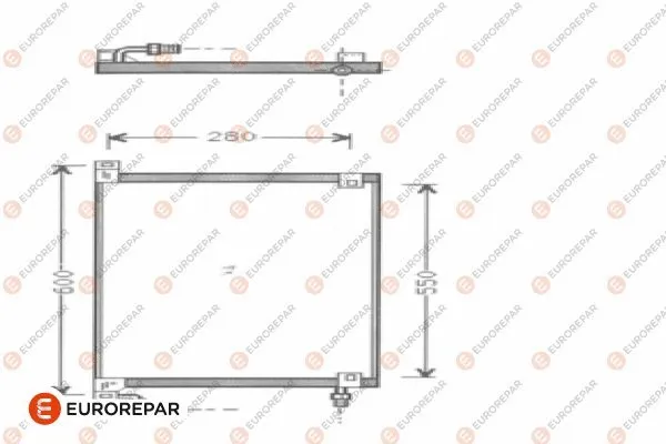 Condenseur, climatisation EUROREPAR E163186