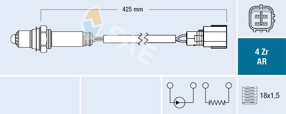 Sonde lambda FAE 75670