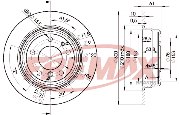 Disque de frein FREMAX BD-6668