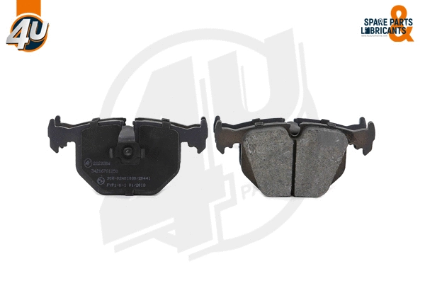 Kit de plaquettes de frein, frein à disque 4U Autoparts 22232BW