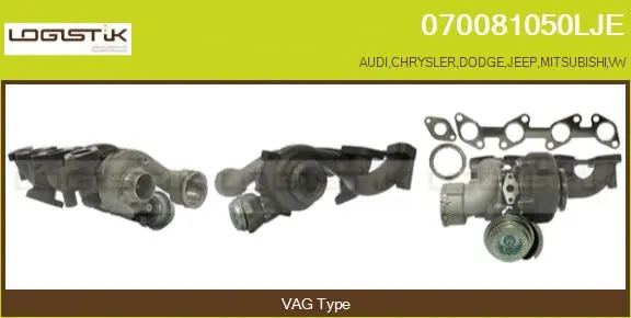 Turbocompresseur, suralimentation LGK 070081050LJE