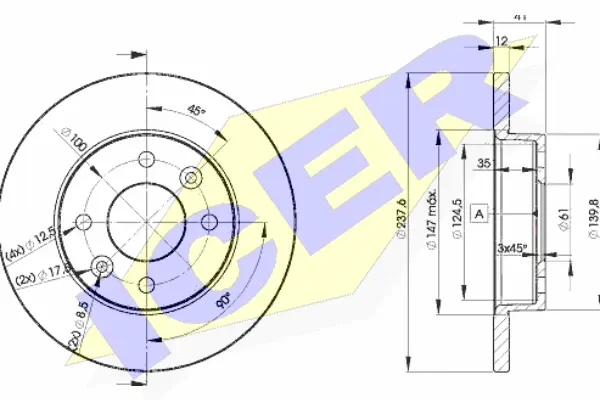 Disque de frein ICER 78BD4705-2