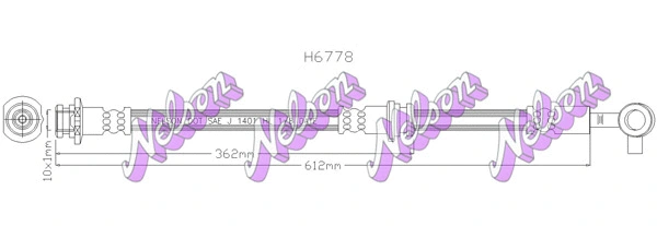 Flexible de frein KAWE H6778