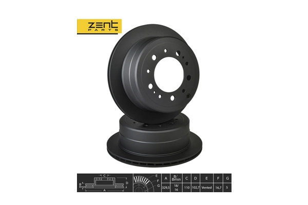 Disque de frein ZentParts Z06291