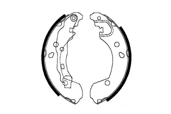 Jeu de mâchoires de frein E.T.F. 09-0617