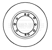 Disque de frein BORG & BECK BBD5854S