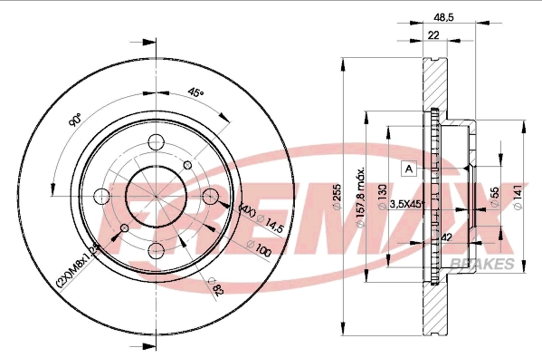 Disque de frein FREMAX BD-2550